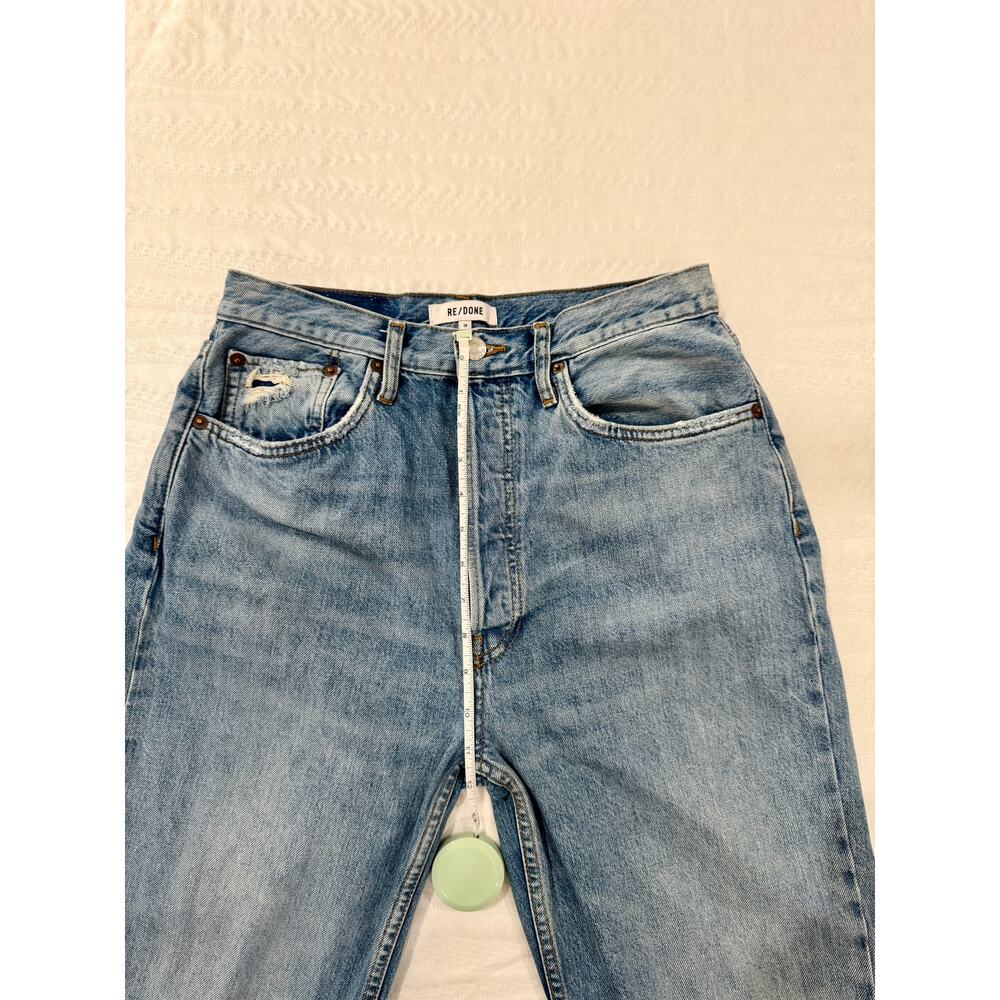 RE/DONE 70s Stove Pipe Jeans Women's 29 Straight Leg Retro Festival Boho 90s Raw - Picture 10 of 16